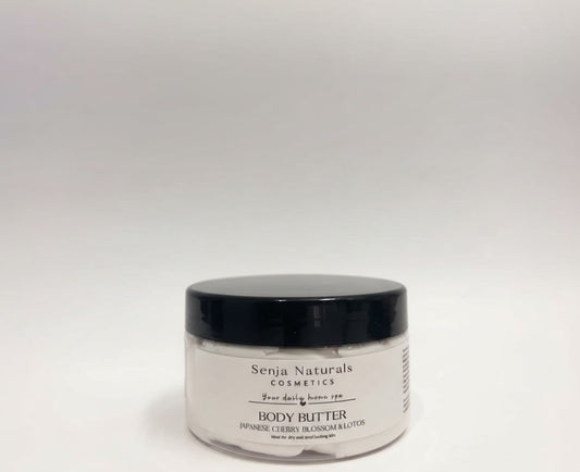 Body Butter Japanese Cherry Blossom Lotus fra Senja Naturals